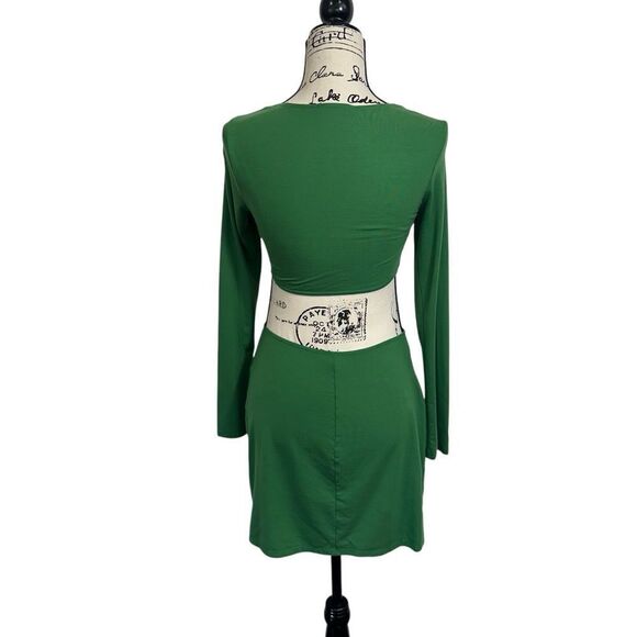 Reformation Kelly Green Hale Sexy Cut Out‎ Mini Dress, Small - Picture 5 of 9